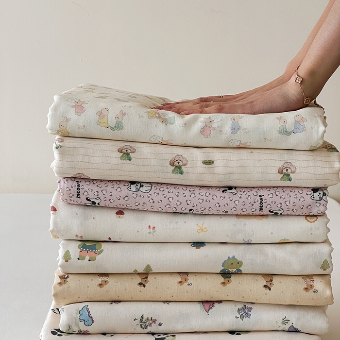 91家纺网 家纺一手货源 找家纺 时光里 2025新款双层纱系列卡通风床单 卡通风集合图