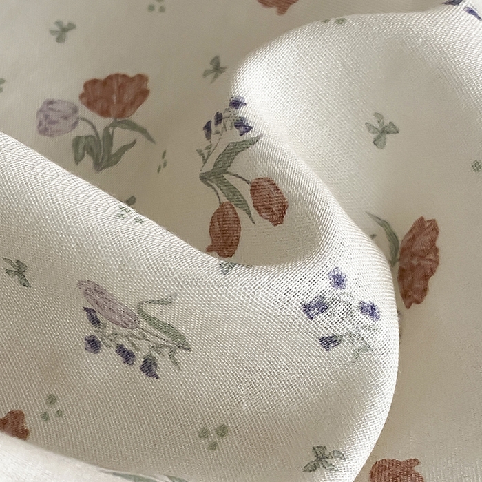 91家纺网 家纺一手货源 找家纺 时光里 2025新款双层纱系列ins风床笠 岁月静好-桔