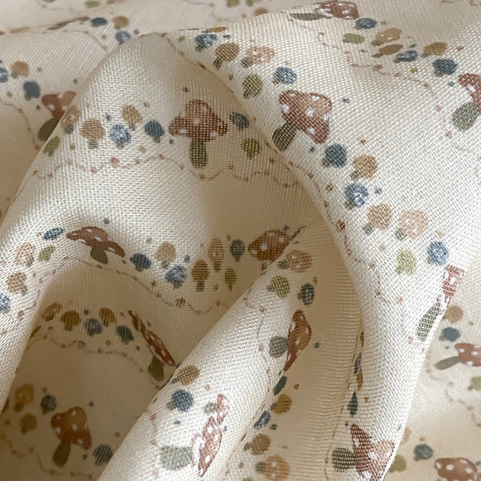 91家纺网 家纺一手货源 找家纺 时光里 2025新款双层纱系列ins风床笠 林间