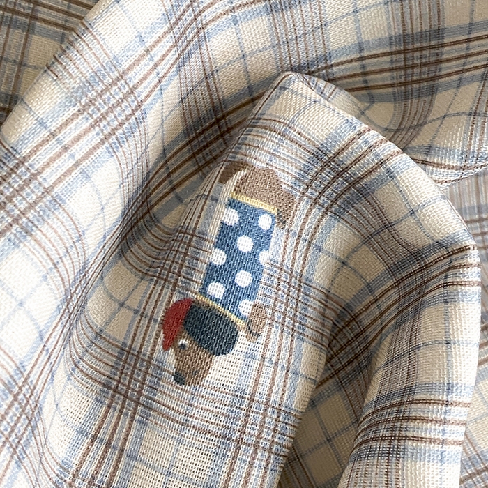 91家纺网 家纺一手货源 找家纺 时光里 2025新款双层纱系列ins风床笠 腊肠先生