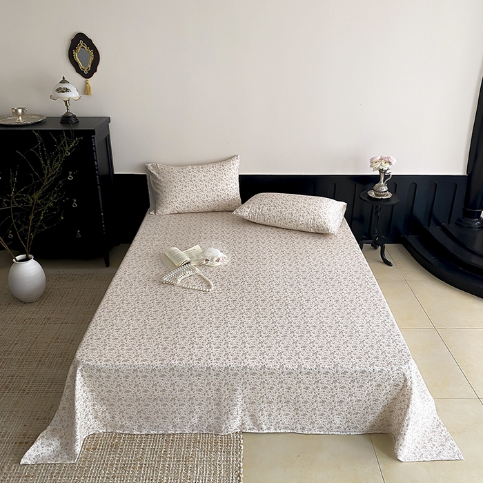 时光里 2025新款双层纱系列ins风床单 芊夏-黄