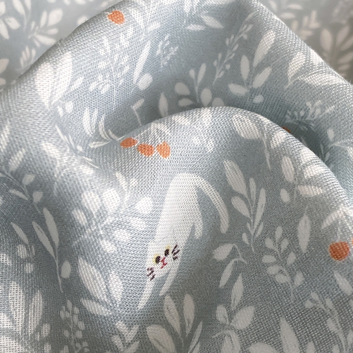 91家纺网 家纺一手货源 找家纺 时光里 2025新款双层纱系列ins风床单 晓时光-蓝