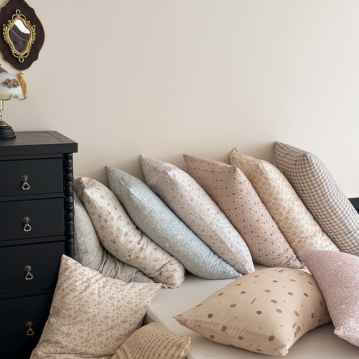 91家纺网 家纺一手货源 找家纺 时光里 2025新款双层纱系列ins风枕套 集合图