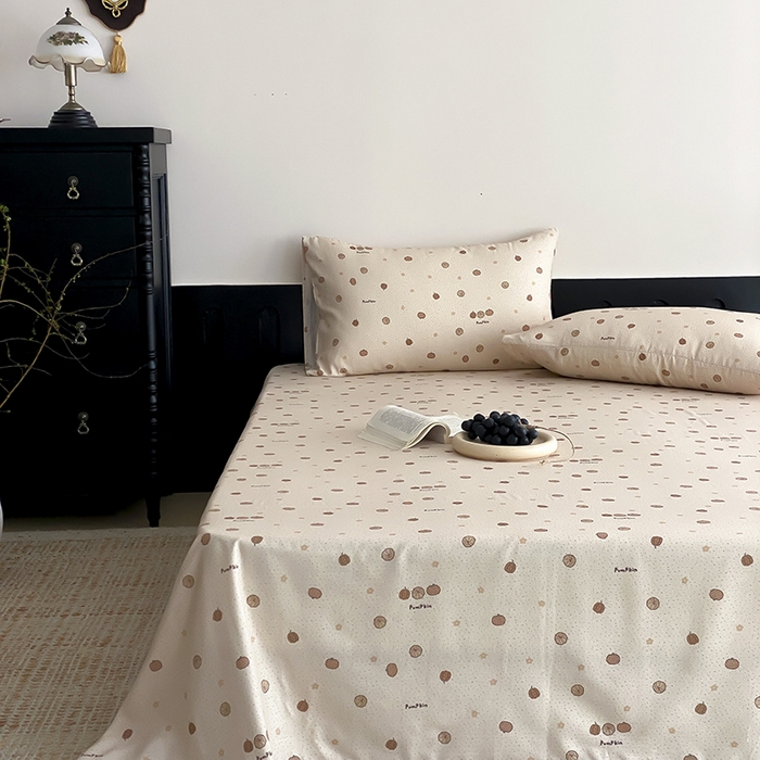 91家纺网 家纺一手货源 找家纺 时光里 2025新款双层纱系列ins风枕套 南瓜小贝