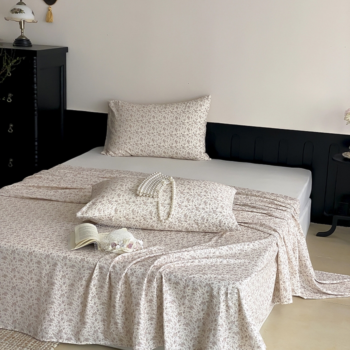 91家纺网 家纺一手货源 找家纺 时光里 2025新款双层纱系列ins风枕套 芊夏-黄