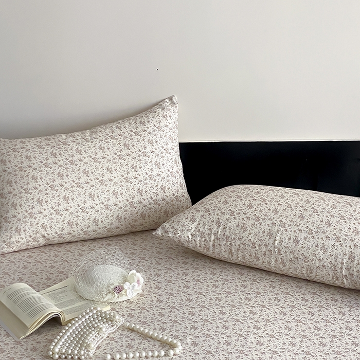 91家纺网 家纺一手货源 找家纺 时光里 2025新款双层纱系列ins风枕套 芊夏-黄