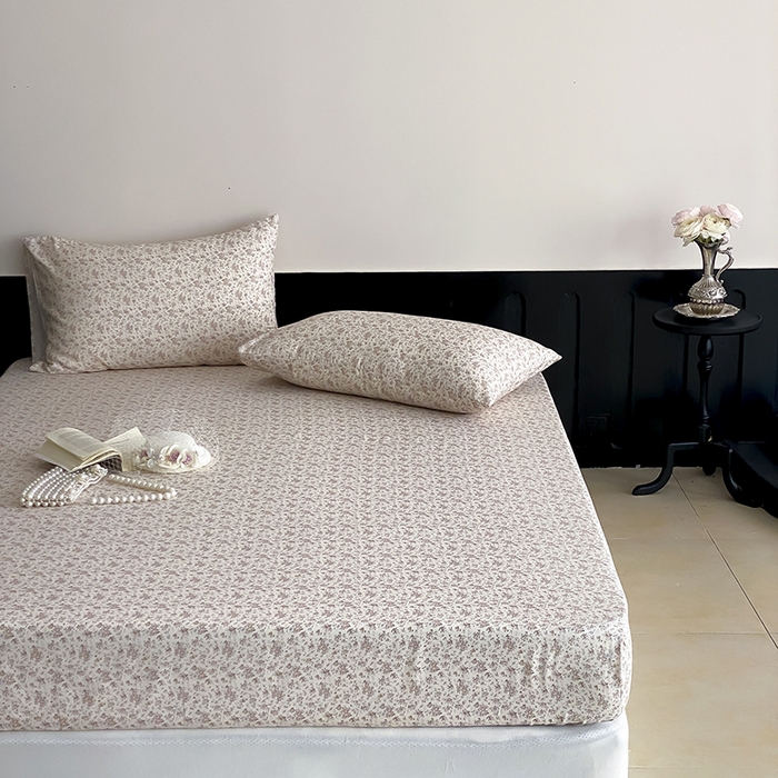 91家纺网 家纺一手货源 找家纺 时光里 2025新款双层纱系列ins风枕套 芊夏-黄