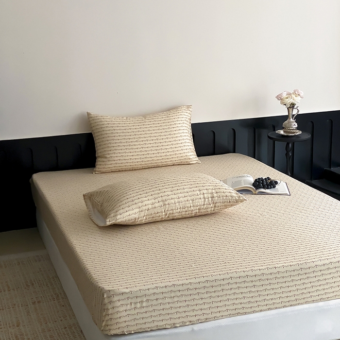 91家纺网 家纺一手货源 找家纺 时光里 2025新款双层纱系列ins风枕套 林间