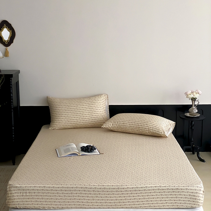 91家纺网 家纺一手货源 找家纺 时光里 2025新款双层纱系列ins风枕套 林间