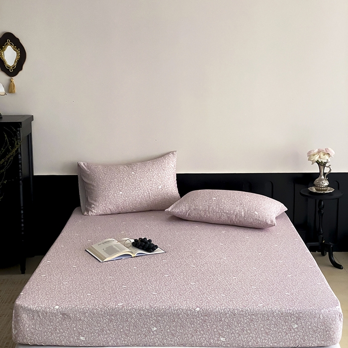 91家纺网 家纺一手货源 找家纺 时光里 2025新款双层纱系列ins风枕套 晓时光-粉