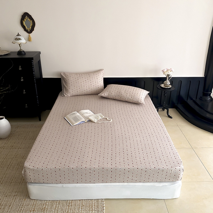 91家纺网 家纺一手货源 找家纺 时光里 2025新款双层纱系列ins风枕套 恬觅-粉