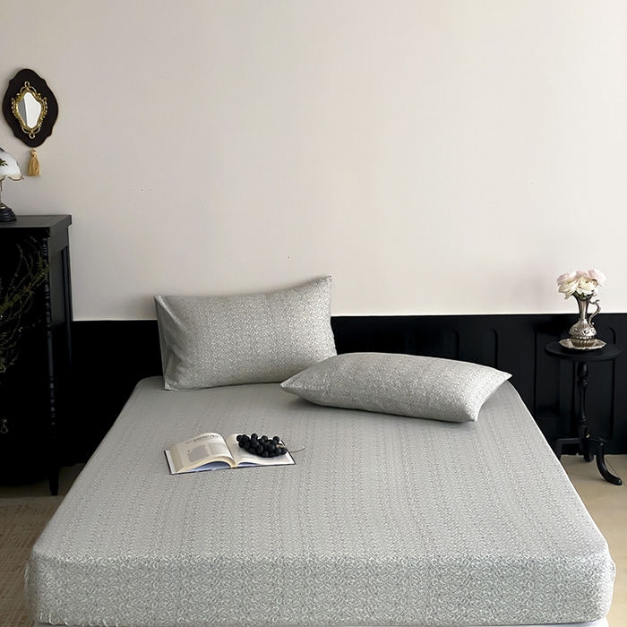 91家纺网 家纺一手货源 找家纺 时光里 2025新款双层纱系列ins风枕套 惜花涧-绿