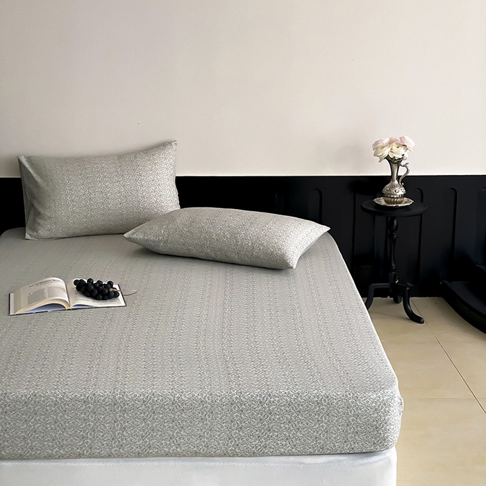 91家纺网 家纺一手货源 找家纺 时光里 2025新款双层纱系列ins风枕套 惜花涧-绿