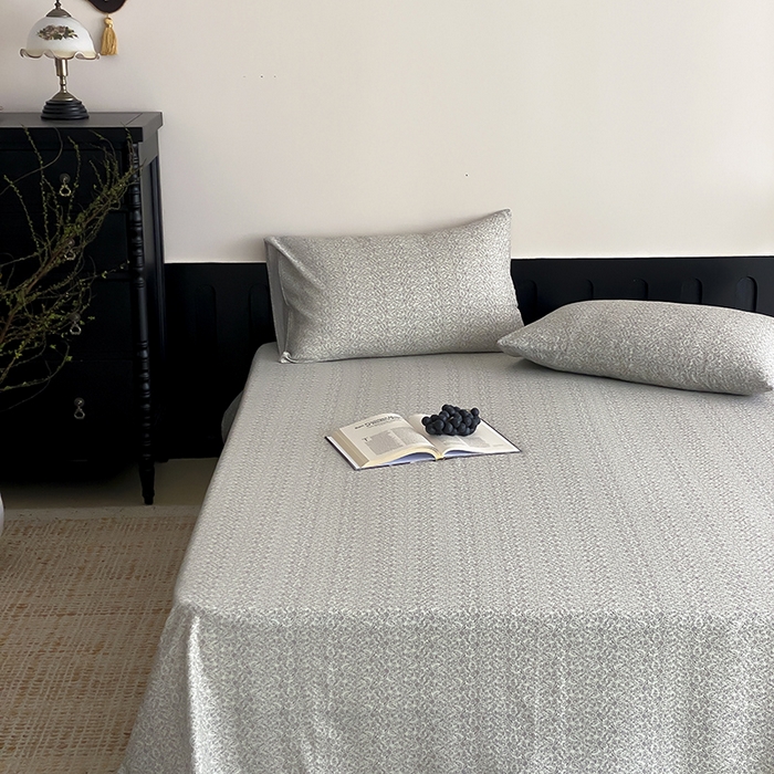 91家纺网 家纺一手货源 找家纺 时光里 2025新款双层纱系列ins风枕套 惜花涧-绿