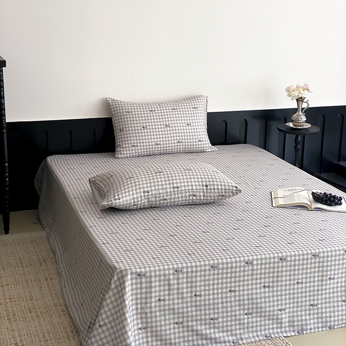 91家纺网 家纺一手货源 找家纺 时光里 2025新款双层纱系列ins风枕套 腊肠先生