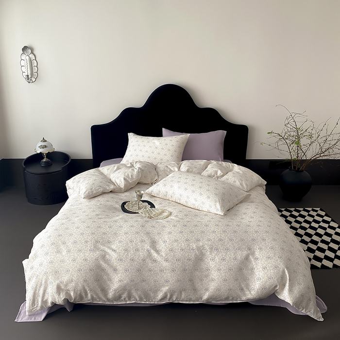 91家纺网 家纺一手货源 找家纺 （总）时光里 2025新款A类全棉双层纱复古花卉色单品与套件