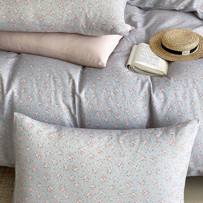 91家纺网 家纺一手货源 找家纺 时光里 2025新款A类全棉双层纱复古花卉色单品与套件 山岚绮梦