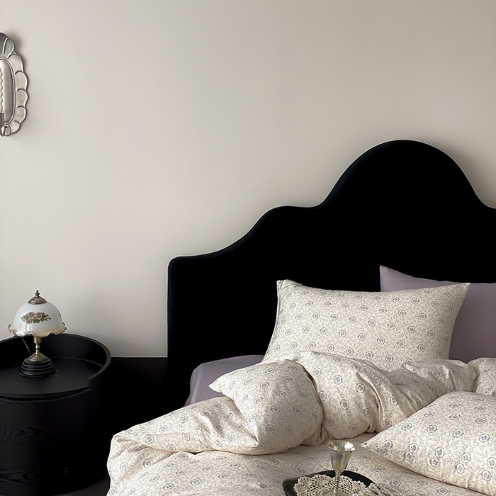 91家纺网 家纺一手货源 找家纺 时光里 2025新款A类全棉双层纱复古花卉色单品与套件 禧容