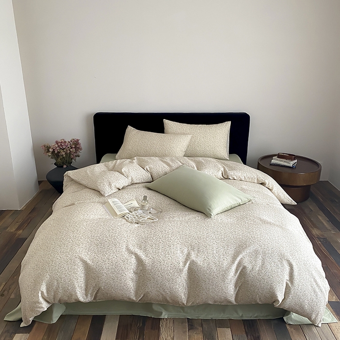 91家纺网 家纺一手货源 找家纺 （总）时光里 2025新款双层纱复古风色系列单品与套件