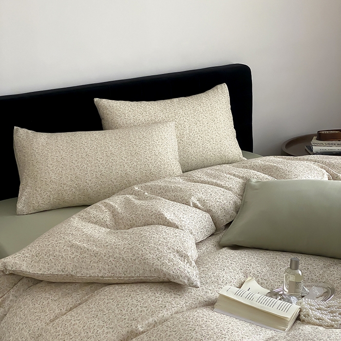 91家纺网 家纺一手货源 找家纺 （总）时光里 2025新款双层纱复古风色系列单品与套件