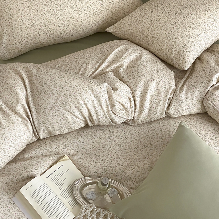 91家纺网 家纺一手货源 找家纺 （总）时光里 2025新款双层纱复古风色系列单品与套件