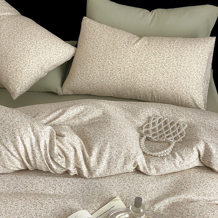 91家纺网 家纺一手货源 找家纺 （总）时光里 2025新款双层纱复古风色系列单品与套件