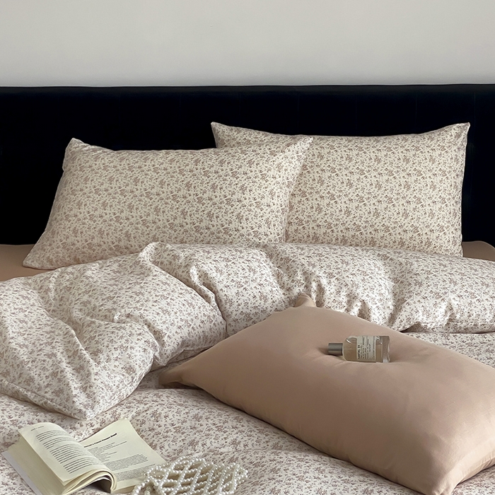 91家纺网 家纺一手货源 找家纺 时光里 2025新款双层纱复古风色系列单品与套件 芊夏-黄