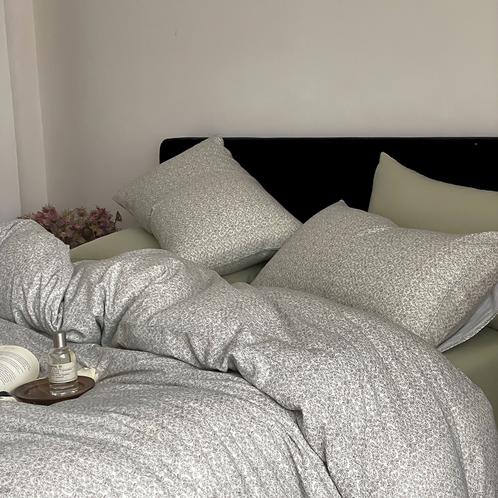 91家纺网 家纺一手货源 找家纺 时光里 2025新款双层纱复古风色系列单品与套件 惜花涧-绿