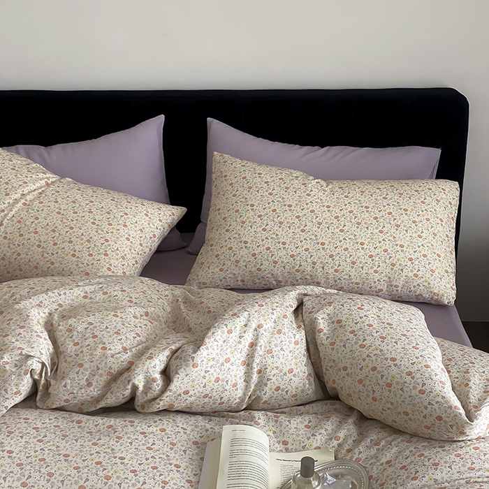 91家纺网 家纺一手货源 找家纺 时光里 2025新款双层纱复古风色系列单品与套件 秋韵