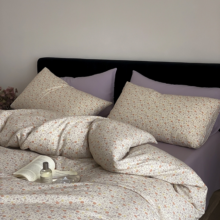 91家纺网 家纺一手货源 找家纺 时光里 2025新款双层纱复古风色系列单品与套件 秋韵