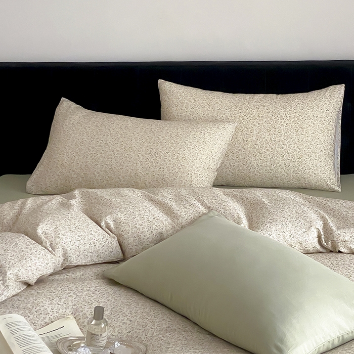 91家纺网 家纺一手货源 找家纺 时光里 2025新款双层纱复古风色系列单品与套件 黛西