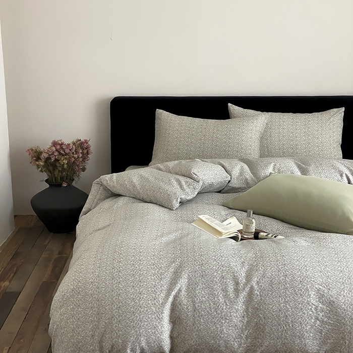 91家纺网 家纺一手货源 找家纺 时光里 2025新款双层纱复古风色系列单品与套件 惜花涧-绿