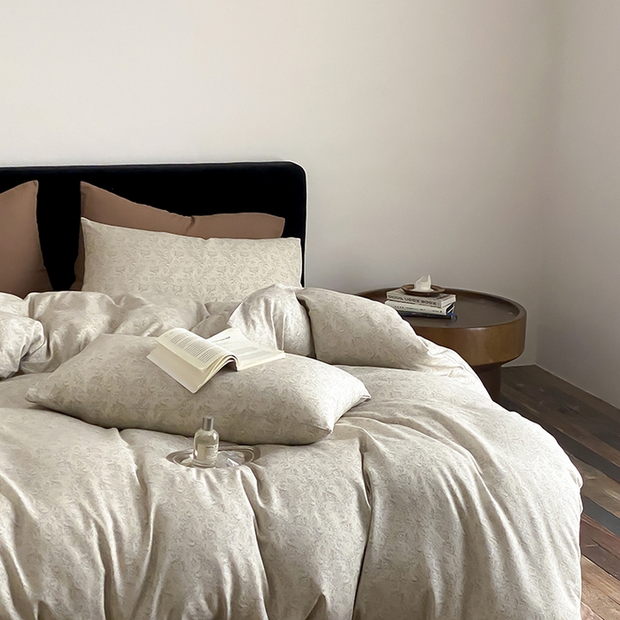 91家纺网 家纺一手货源 找家纺 时光里 2025新款双层纱复古风色系列单品与套件 芙伊-绿