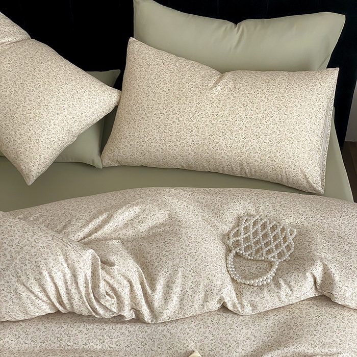 91家纺网 家纺一手货源 找家纺 时光里 2025新款双层纱复古风色系列单品与套件 黛西