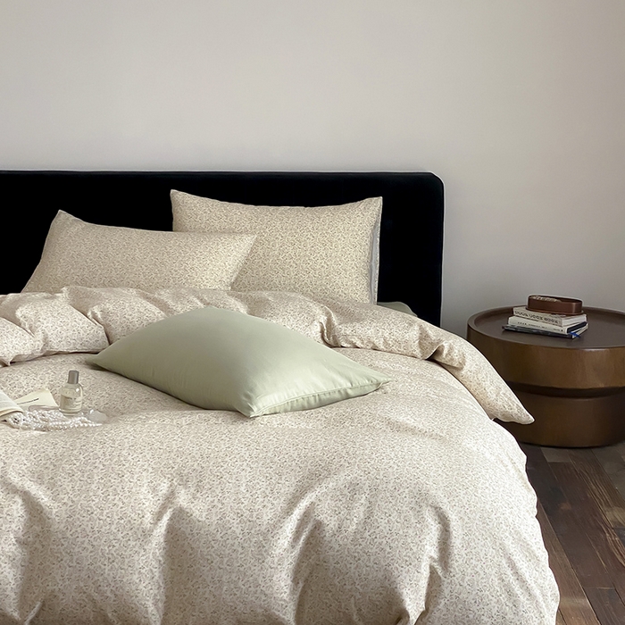 91家纺网 家纺一手货源 找家纺 时光里 2025新款双层纱复古风色系列单品与套件 黛西