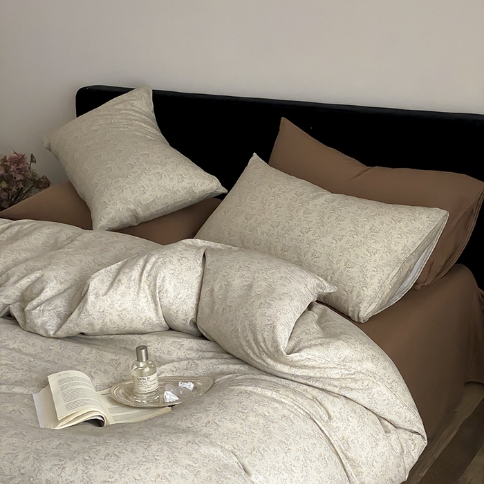 91家纺网 家纺一手货源 找家纺 时光里 2025新款双层纱复古风色系列单品与套件 芙伊-绿