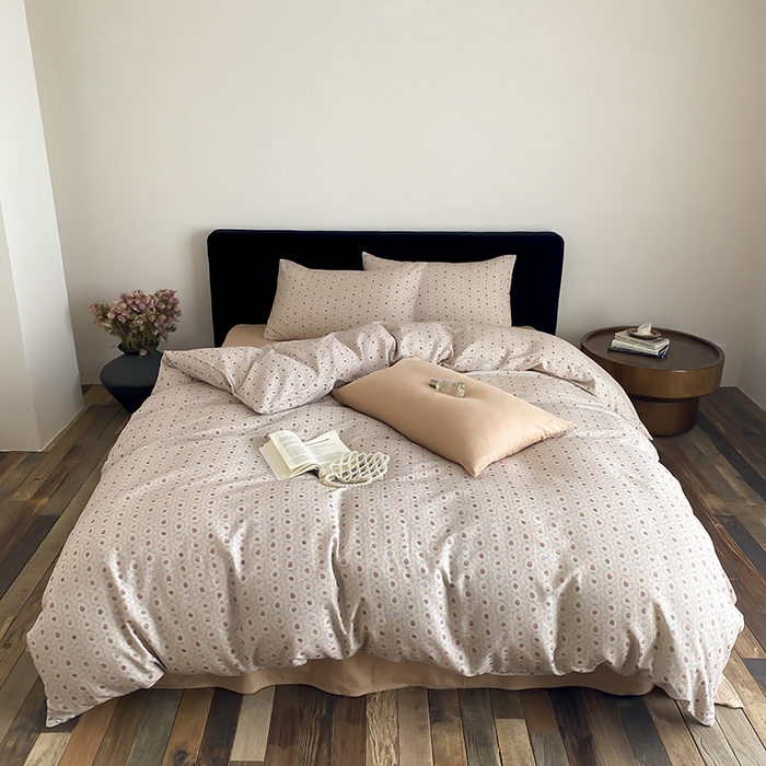 时光里 2025新款双层纱复古风色系列单品与套件 恬觅-粉