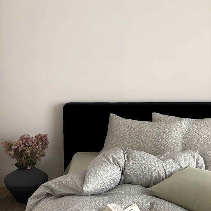 91家纺网 家纺一手货源 找家纺 时光里 2025新款双层纱复古风色系列单品与套件 惜花涧-绿