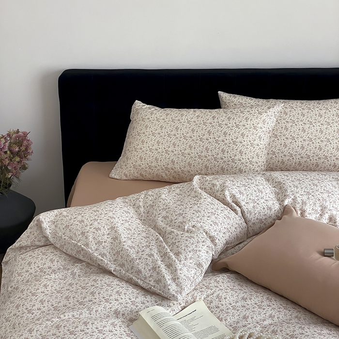 91家纺网 家纺一手货源 找家纺 时光里 2025新款双层纱复古风色系列单品与套件 芊夏-黄