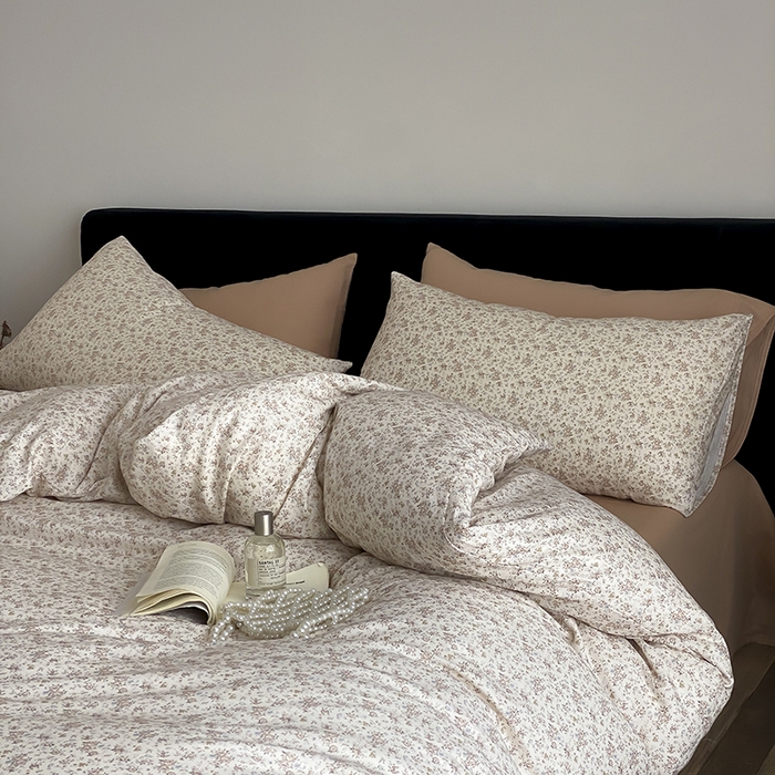 91家纺网 家纺一手货源 找家纺 时光里 2025新款双层纱复古风色系列单品与套件 芊夏-黄