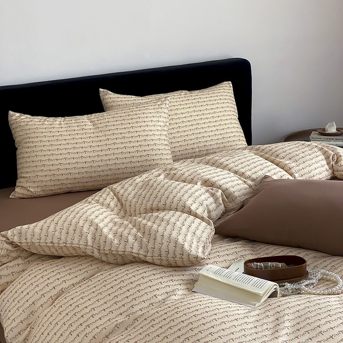 91家纺网 家纺一手货源 找家纺 时光里 2025新款双层纱复古风色系列单品与套件 林间