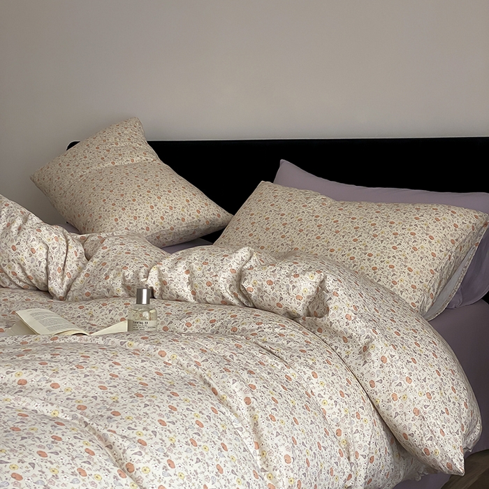 91家纺网 家纺一手货源 找家纺 时光里 2025新款双层纱复古风色系列单品与套件 秋韵