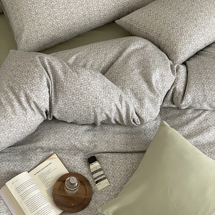 91家纺网 家纺一手货源 找家纺 时光里 2025新款双层纱复古风色系列单品与套件 惜花涧-绿