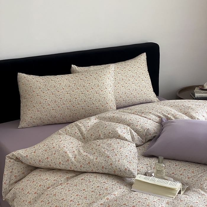 91家纺网 家纺一手货源 找家纺 时光里 2025新款双层纱复古风色系列单品与套件 秋韵