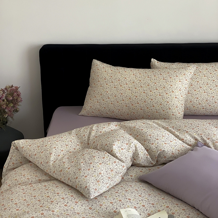 91家纺网 家纺一手货源 找家纺 时光里 2025新款双层纱复古风色系列单品与套件 秋韵