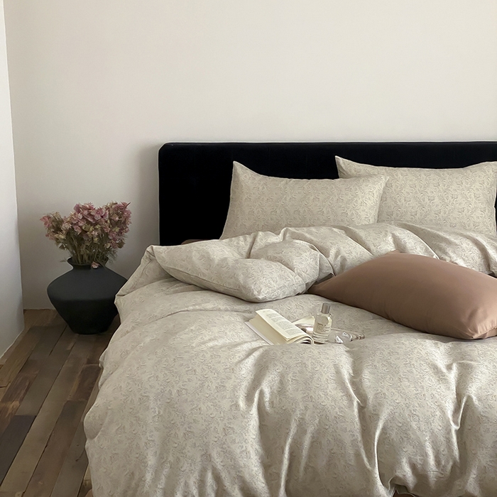 91家纺网 家纺一手货源 找家纺 时光里 2025新款双层纱复古风色系列单品与套件 芙伊-绿