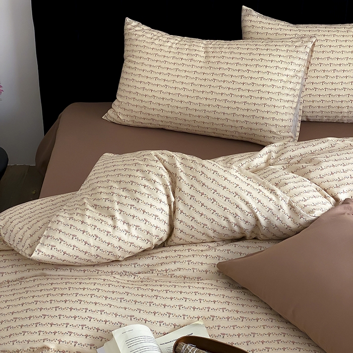 91家纺网 家纺一手货源 找家纺 时光里 2025新款双层纱复古风色系列单品与套件 林间