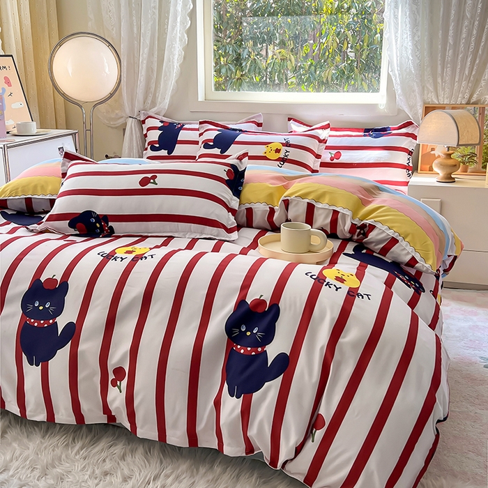 91家纺网 家纺一手货源 找家纺 曼璐家纺 2025新款芦荟棉单品被套