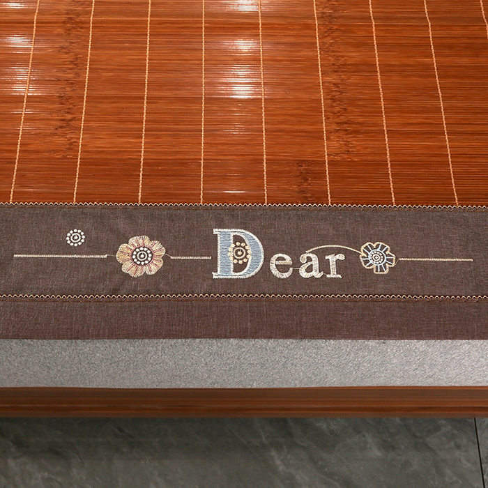 91家纺网 家纺一手货源 找家纺 森璐家纺 2025新款茶香养生竹席藤席草席冰丝席凉席子 2.6镜面对接席-反面冰丝