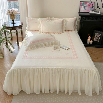 2025新款蝴蝶小姐冰岛赋能凉席三件套 蝴蝶小姐-粉